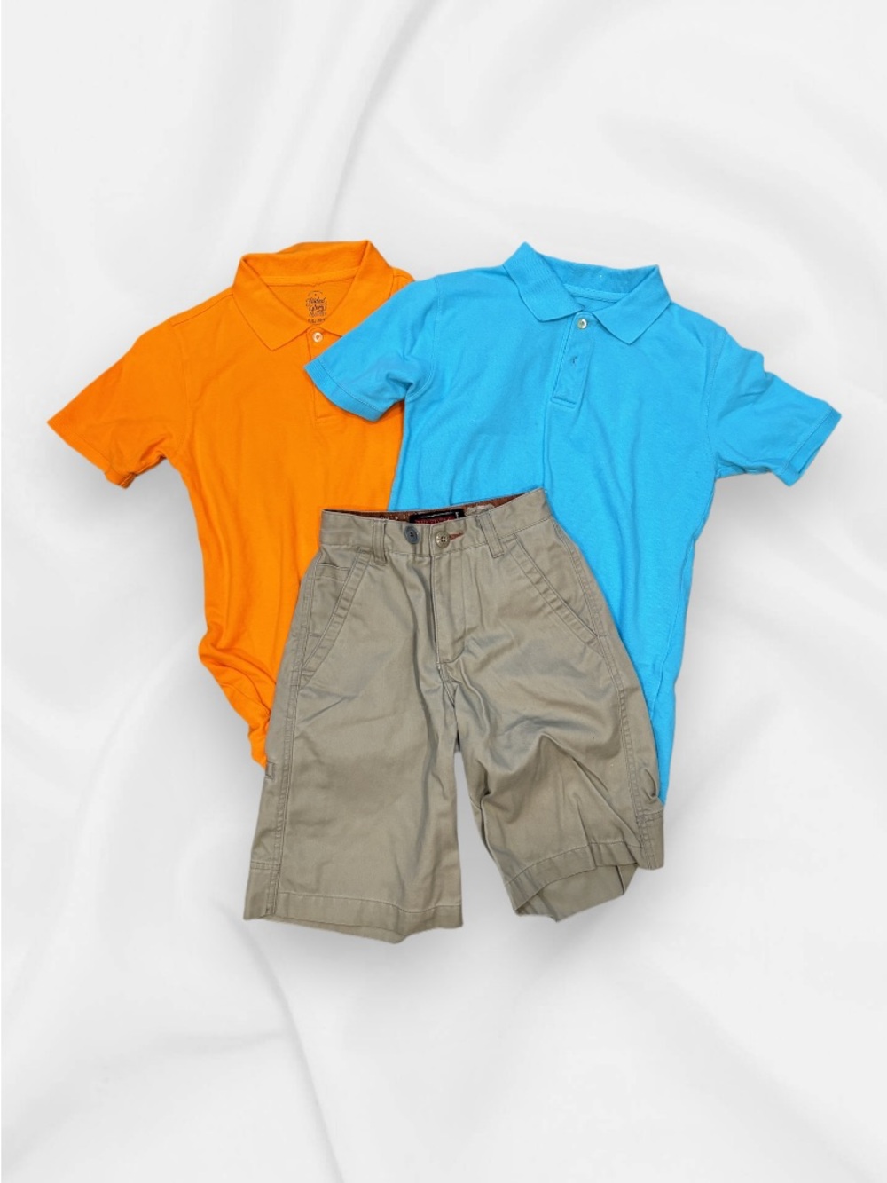 Faded Glory Kids Polo Set in Orange and Bright Blue